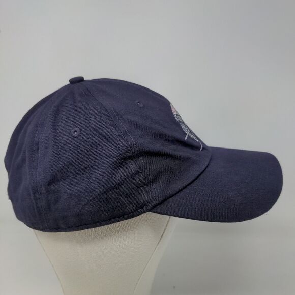 Unbranded Men's Slideback Hat Blue Adjustable Embroidered Ski Flag Logo - Picture 4 of 6